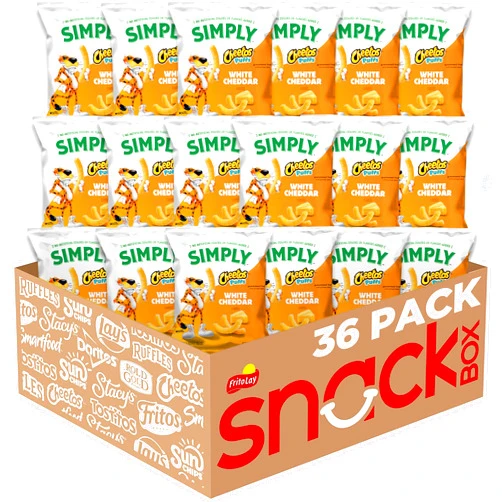 Simply, Cheetos Puffs White Cheddar, 0.875 Ounce (Pack of 36)