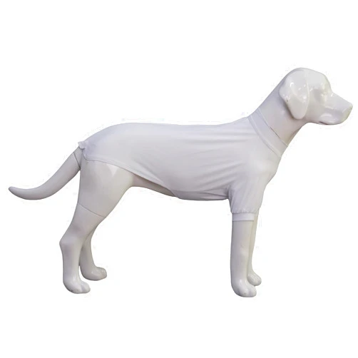 LoveLongLong Dog Jumpsuit with UV Protection and Quick-Dry Fabric for Spring Summer Pet Pajamas White L