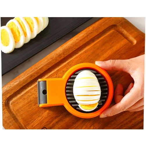 WOIWO 1 PCS Multi-Functional Japanese Egg Cutter Egg Slicer Cutter Strawberry Avocado Splitter Kitchen Gadget