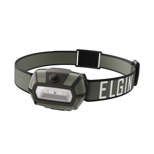 Elgin Thunder-Scout Headlamp Rugged Super Bright 200 Lumen LED Headlight IP66 Weatherproof Head Lamp 4 Light Modes with Red Light, Batteries Included for Work, Construction, Outdoor, Camping