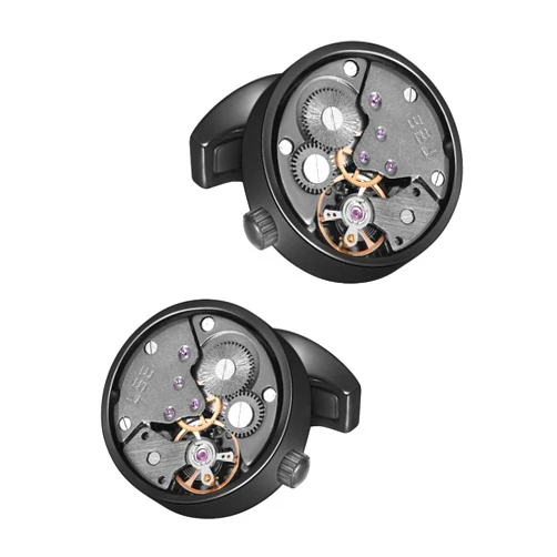 MERIT OCEAN Cufflinks Steampunk Watch Movement Shape Cufflinks for Men Mens Shirt Vintage Gears Watch Cuff Links Business Wedding Gifts with Gift Box