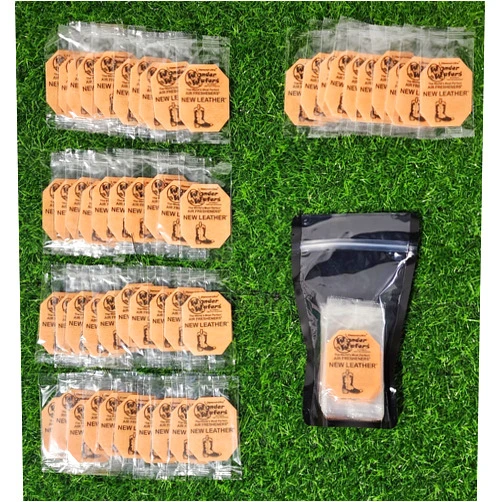 ZDK ELITE TRADING COMPANY Wonder Wafers Air Fresheners, New Leather Scent, 50 Count, Individually Wrapped