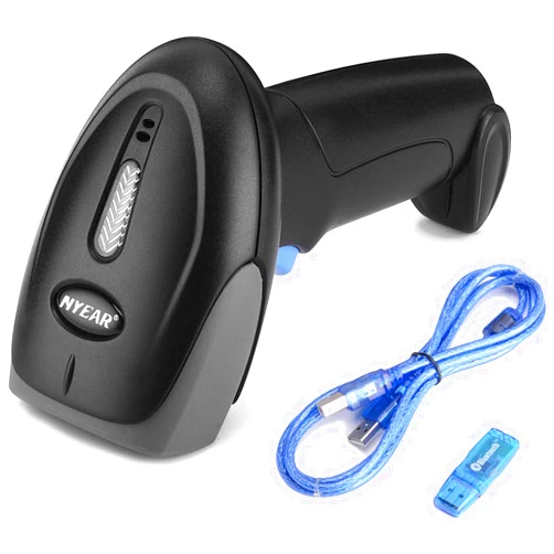 NYEAR BLE Bluetooth 2D & QR & 1D CMOS Barcode Scanner with APP Without scanning Barcode to Set parameters conveniently,Automatic Continuous Scan and 16Mb Inventory Memory,NT800H26