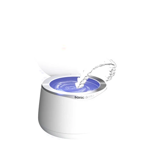 Sonic Dental Sonic Spa Pro with Steribrite® Ultrasonic & UV-C Cleaner for Dental Appliances (Pearl White)