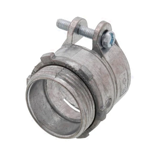 Generic Straight Squeeze Type Single Screw BX-Flex Connector for Metallic Conduit, AC and MC Cable (50, 1