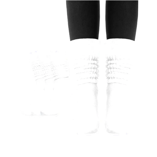 Witwot 3 Pairs Women's Slouch Socks Knit Knee High Tube Scrunch Sock Size 6-11