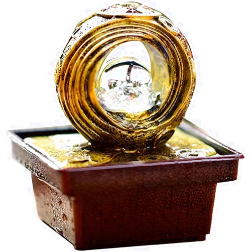 SZYARA Tabletop Water Fountain Tabletop Fountain Tabletop Fountain Indoor Fountain Meditation Feng Shui Ornament for Home Office Living Room