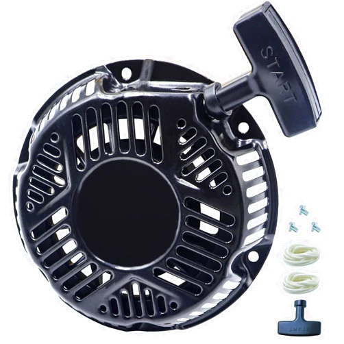 KIOSFOLI 208cc Pull Start Assembly Recoil Starter Compatible with for Briggs and Stratton Recoil Starter 163cc 208cc 590607 797276 for Generator Pressure Washer Parts with Pull Rope