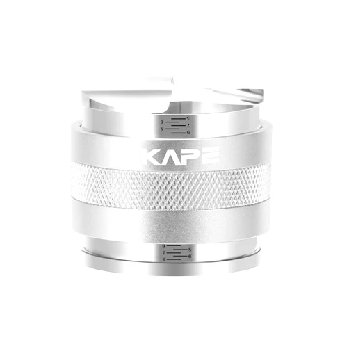 IKAPE Coffee Products, 58mm Coffee Distributor & Hand Tamper, Adjustable Depth Espresso Distributor Fits All 58mm Espresso Portafilter(Silver))