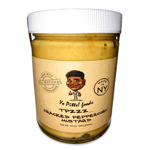 Yo Pitts! Foods TPzzz Cracked Peppercorn Mustard