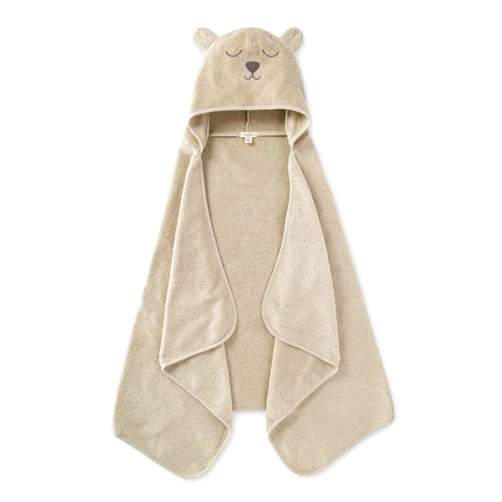 Burt's Bees Baby Toddler Hooded Animal Character Towels Organic Cotton, Unisex Bath Essentials, Soft Nursery Towel for Kids