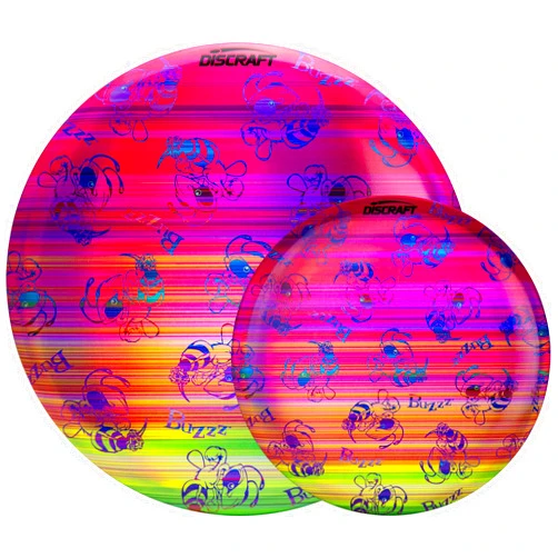 Discraft Full Foil Swarm Buzzz with Matching Mini – Disc Golf Set | Midrange & Mini | ESP | Supercolor | 170 – 177+ Grams