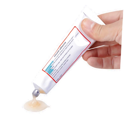 Koo-lifee Silicone adhesive glue soft Flesh color 1.76oz