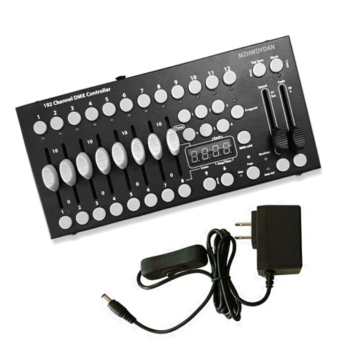 Generic DMX Controller, DMX192 Console Mini DJ Light Controller Lighting Mixer Board Console for Light Shows Controller Panel Use for Editing Program1