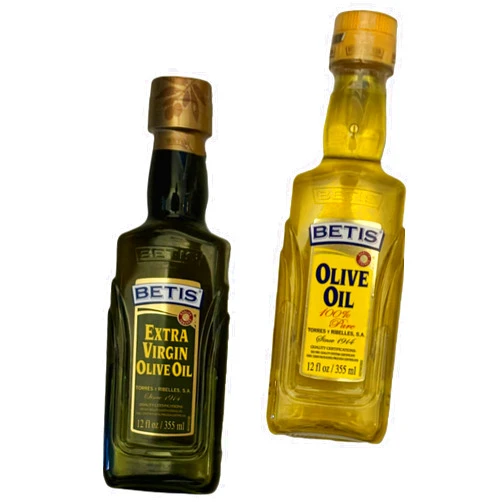 Generic Betis Extra Virgin Olive Oil and Refined Spanish Pure Olive Oil 12oz in a Plastic Bag, Organic Refined Spanish Aceite de Oliva Virgen, Fruity Flavor, Gluten Free, All Natural, Ideal for Frying, Drizzles, Sauteing and Salad Dressing