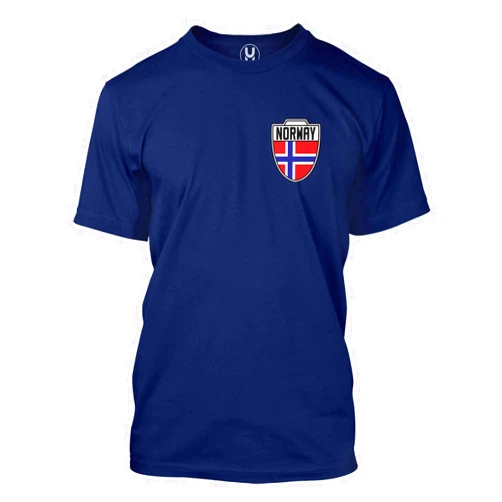 Haase Unlimited Norway Football Jersey - Norwegian National Soccer Men's T-Shirt (Navy, Large)