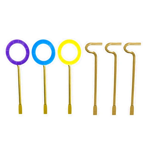 CF Living Interior Bedroom & Bathroom Door Emergency Keys Compatible with Kwikset Interior Knobs or Levers - 6 Pack