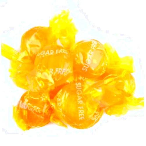 All City Candy Primrose Sugar Free Buttons - 2 lb. Bulk Bag (Butterscotch)