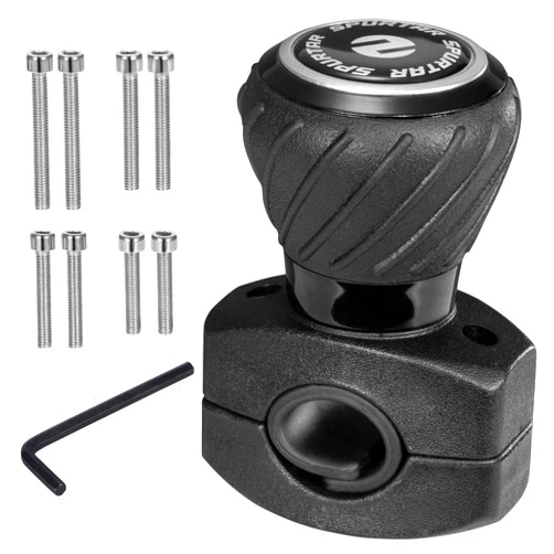 Spurtar Steering Wheel Knob, Universal Car Suicide Knob Power Handle Spinner Fit for Steering Wheel, Cars, Semi Truck, Forklifts, Tractors, Boat, and Golf Cart – Black
