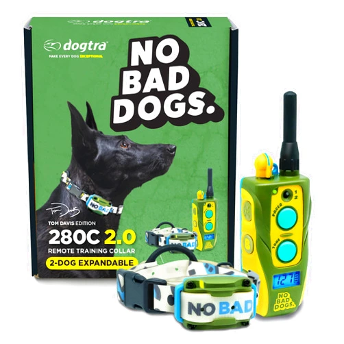Dogtra E-Collar Tom Davis 280C 2.0 [2025 Edition], Boost & Lock, Waterproof, 1/2-Mile Range Dog Training Collar with Remote, Rechargeable, 127 Levels, Vibration, Bungee, No Bad Dogs Trainers