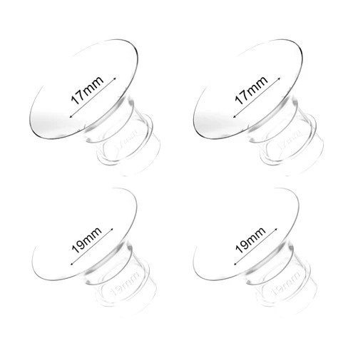 Gotocut Flange Inserts 17mm 19mm 4PCS Compatible with Spectra Elvie Medela Willow go Bellababy 24mm Flange/Shields Wearable Breast Pump, Reduce Nipple Tunnel Size, Pump Parts Replace