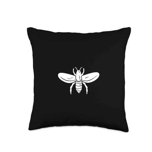 Bienenkönigin Bienenvolk, lustige Sprüche Funny Smile on The face-Beekeeping bee Grower Throw Pillow, 16x16, Multicolor