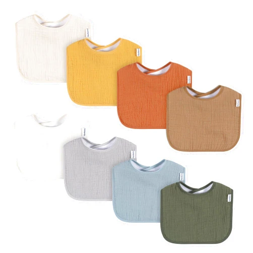 Gerber Unisex Baby Muslin 8 Pack Drooling Bibs