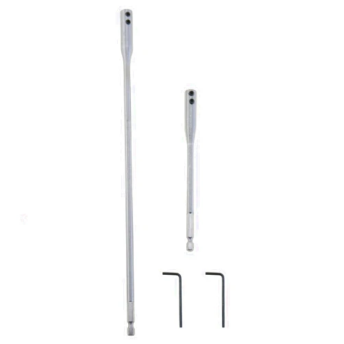 DGZZI 2PCS 150mm and 300mm Steel Bit Extensions Connecting Rods Quick Change Shank Bit Holder with Hexagonal Wrench Suitable for Carpentry Turnings Construction Fittings