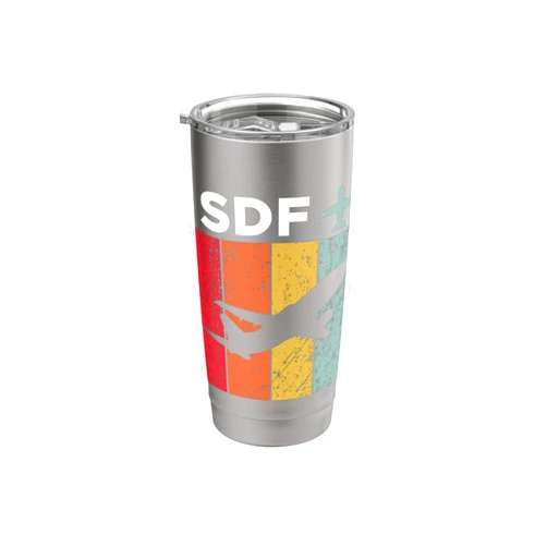SDF louisville Airport Stainless Steel Insulated Tumbler