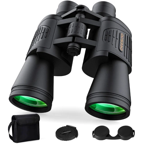Deesoo High Power Binoculars for Adults - 20x52 HD Large View Binoculars with Low Light - Professional Binoculars for Bird Watching Hunting Stargazing Football Travel Cruise Outdoor Sports with Carrying Bag
