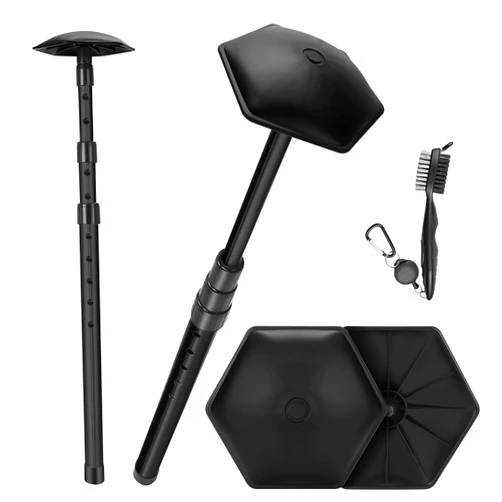 GearRoot Portable Golf Travel Bag Support Pole, Aluminum Alloy Rod Golf Club Protector with ABS Support Cover, Anti-Impact Club Travel Bag Support System Protect Clubs from Impact