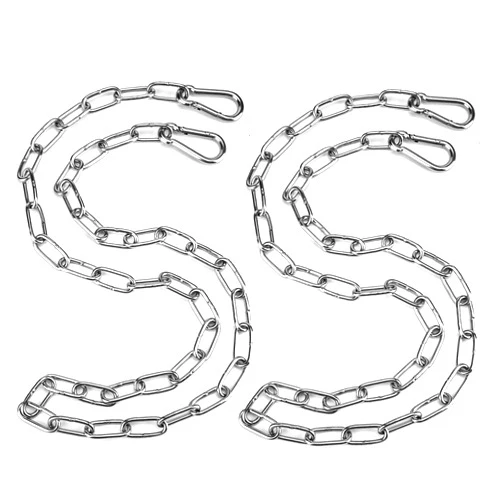 FANKUTOYS Hanging Swing Chair Chain Kit, 2 Set Stainless Steel Hardware Heavy Duty Porch Swing Hammock Chain Kit Hanging Hooks for Hammock, Rope, Tire, Tree Swings