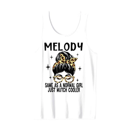 SwiftStyle Apparel MELODY Costume Cute Definition Personalized Name MELODY Tank Top