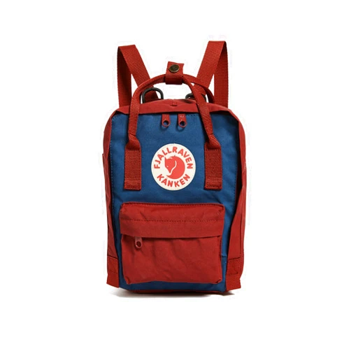 Fjällräven Fjallraven Women's Kanken Mini Backpack, Royal Blue/Ox Red, One Size