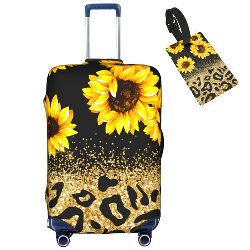 Tuizumy Travel Luggage Cover Washable Suitcase Protector Anti-Scratch Suitcase Cover Fits 18-32 Inch Luggage(S (For 18-21 inch luggage))