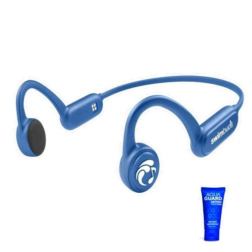 Swimbuds No Bluetooth - Swimbuds Bone Conduction Waterproof MP3 Player for Swimming with Music, Podcasts, & Audiobooks | Drag & Drop MP3, AAC with PC/Mac (iTunes Files Supported, No Apple Music, USB Required)