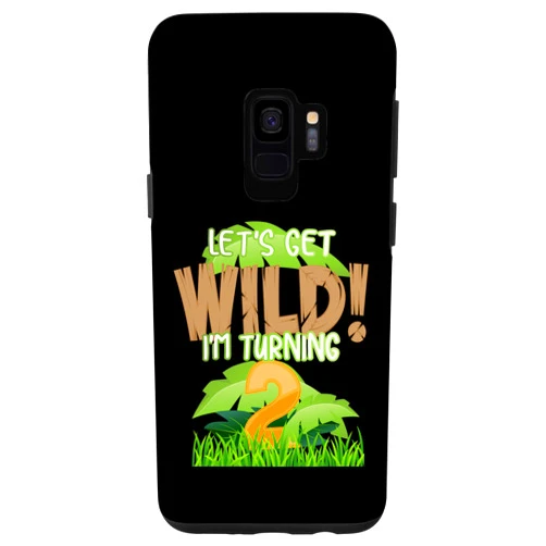 Cool Animal Expedition B-Day Kids Toddlers Designs Galaxy S9 Cute Jungle Safari 2nd Birthday Gift 2 Years Old Boys Girls Case