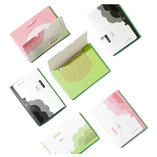 EOOGER Oil Blotting Sheets, Random pattern 6-Pack,300 Sheets total, Face Skin Oil Control Film Oil-Absorbing Paper for Men Women
