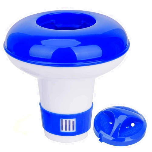 Merkia Floating Mini Spa Chemical Dispenser, Chlorine/Bromine Tablet Floater for 1 Inch Tablets, Idea for Spa, Hot Tub &,Fountain, Inflatable & Above-Ground Pools