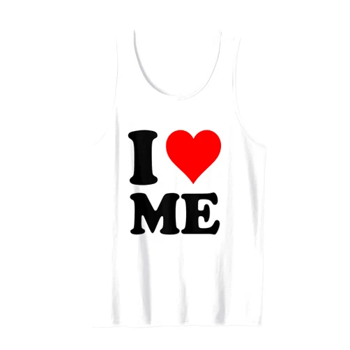 I Heart Me Heart red I Love Me Tank Top