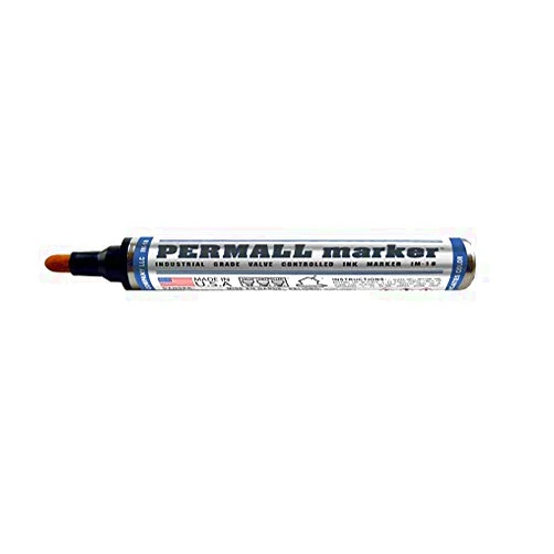 Arro-Mark 00118 IM-18 Permall Ink Marker, Industrial Grade, Bullet Tip, Black Color, Each