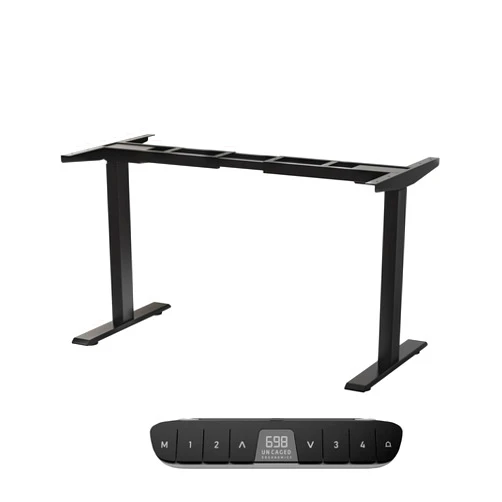Uncaged Ergonomics Rise Up Dual Motor Electric Standing Desk Adjustable Height Desk 60x30 Large Computer Standing Desk, Sit Stand Up Desk Raising Desk, Home Office Desk