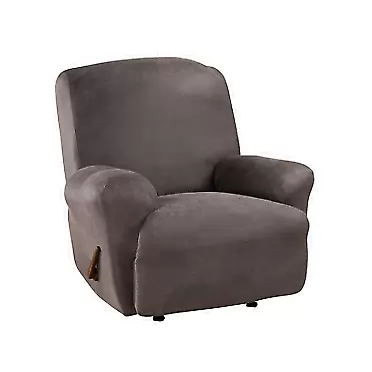 SURE FIT ReadyFit by SureFit Reversible Microfiber Multi-Use Furniture Protector for Sofas, Futons, Beds, Sectionals and More! Beige Reverse to Cream Microfiber.
