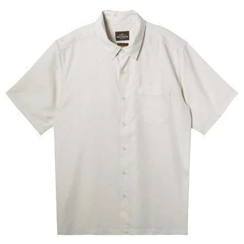 Quiksilver - Mens Centinela 4 Woven Shirt, Color Silver Birch Centinella, Size: Large