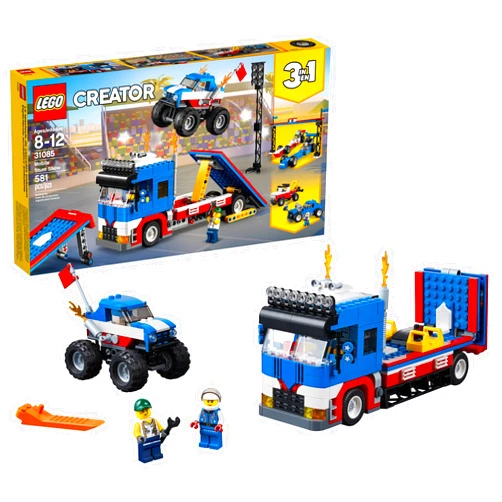 LEGO Creator 3in1 Mobile Stunt Show 31085 Building Kit (580 Piece)