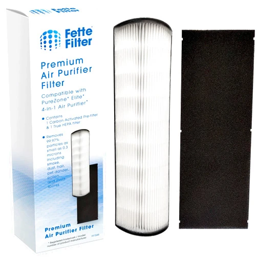 Fette Filter - PEAIRTWR Premium True Hepa 2-in-1 H13 Replacement Filters Compatible with Pure Enrichment PureZone Elite 4-in-1 Air Purifier PEAIRTWR includes 1 Replacement Filter.