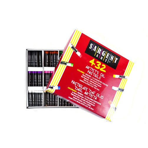 Sargent Art 432 Count Oil Pastels, 12 Colors x 36ct, Perfect classroom pack, Soft Oil Pastels Vibrant and Creamy, Suitable for Artists, Beginners, Students, Kids Art Painting Drawing
