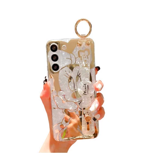 Meishangmei for Samsung Galaxy S21 Case [NOT Plus] Sparkle Bling with Strap Stand 6.2