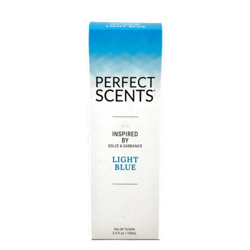 Perfect Scents Fragrances | Inspired by D&G’s Light Blue | Women’s Eau de Toilette | CLEAN, Vegan, Paraben, Phthalate Free | Never Tested on Animals | 3.4 Fl Oz