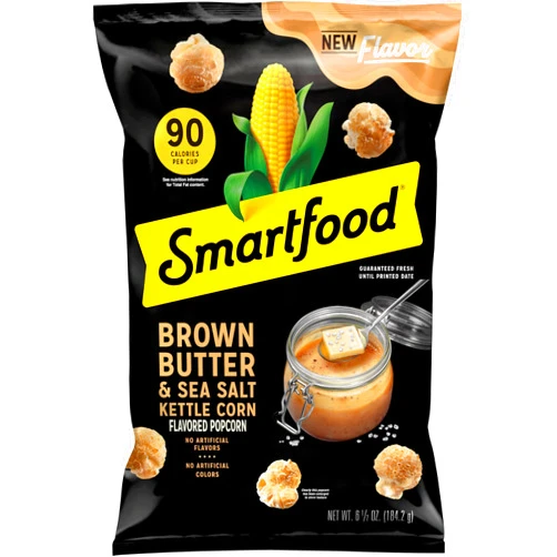 Smartfood Brown Butter & Sea Salt Kettle Corn Popcorn, 6.5 Oz